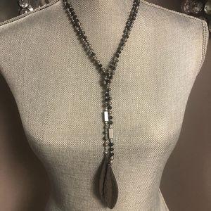 Escape from Paris beaded Lariat Necklace